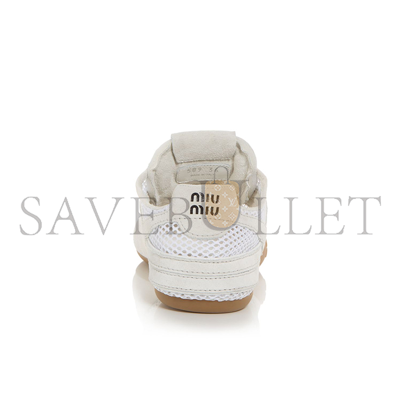 MIU MIU WOMEN'S ALLACCIATE MESH SNEAKERS